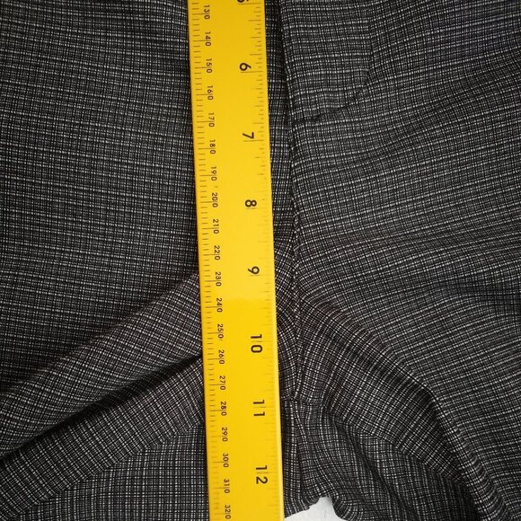 Lee All Day Pant Ladies Size 12 Medium Straight Legs Dark Grey Plaid Pants - Picture 13 of 14